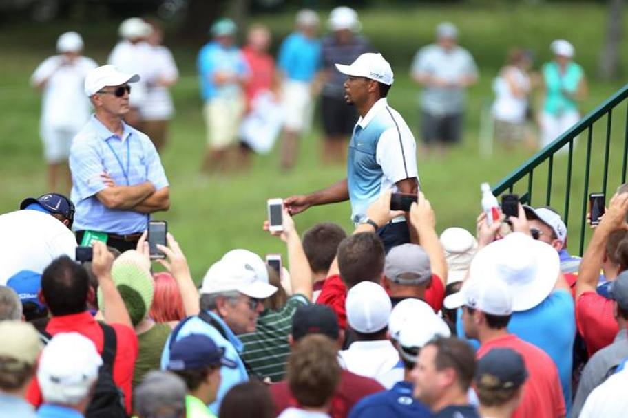 Dopo il ritiro al Bridgestone Invitational la scorsa settimana, Tiger Woods  apparso al Valhalla Golf Club di Louisville, in Kentucky, per il Pga Championship. Reuters